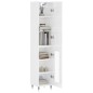 vidaXL Aparador alto madera contrachapada blanco brillo 34,5x34x180 cm vidaXL Aparador alto madera contrachapada blanco brillo 34,5x34x180 cm