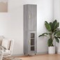 vidaXL Aparador alto madera contrachapada gris Sonoma 34,5x34x180 cm vidaXL Aparador alto madera contrachapada gris Sonoma 34,5x34x180 cm