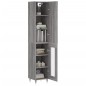 vidaXL Aparador alto madera contrachapada gris Sonoma 34,5x34x180 cm vidaXL Aparador alto madera contrachapada gris Sonoma 34,5x34x180 cm