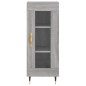 vidaXL Aparador alto madera contrachapada gris Sonoma 34,5x34x180 cm vidaXL Aparador alto madera contrachapada gris Sonoma 34,5x34x180 cm