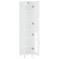 vidaXL Aparador alto madera contrachapada blanco 34,5x34x180 cm vidaXL Aparador alto madera contrachapada blanco 34,5x34x180 cm
