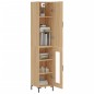 vidaXL Aparador de madera contrachapada roble Sonoma 34,5x34x180 cm vidaXL Aparador de madera contrachapada roble Sonoma 34,5x34x180 cm