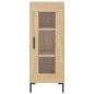 vidaXL Aparador de madera contrachapada roble Sonoma 34,5x34x180 cm vidaXL Aparador de madera contrachapada roble Sonoma 34,5x34x180 cm