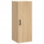 vidaXL Aparador de madera contrachapada roble Sonoma 34,5x34x180 cm vidaXL Aparador de madera contrachapada roble Sonoma 34,5x34x180 cm