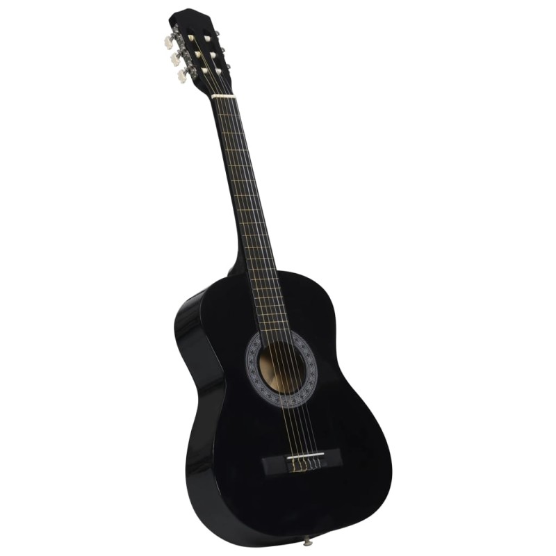 vidaXL Guitarra clásica para niños y principiantes negro 3/4 36" vidaXL Guitarra clásica para niños y principiantes negro 3/4 36"