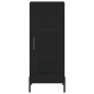 vidaXL Aparador de madera contrachapada negro 34,5x34x180 cm vidaXL Aparador de madera contrachapada negro 34,5x34x180 cm