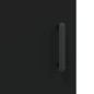 vidaXL Aparador de madera contrachapada negro 34,5x34x180 cm vidaXL Aparador de madera contrachapada negro 34,5x34x180 cm