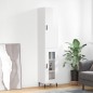 vidaXL Aparador alto madera contrachapada blanco brillo 34,5x34x180 cm vidaXL Aparador alto madera contrachapada blanco brillo 34,5x34x180 cm