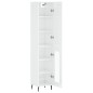 vidaXL Aparador alto madera contrachapada blanco brillo 34,5x34x180 cm vidaXL Aparador alto madera contrachapada blanco brillo 34,5x34x180 cm