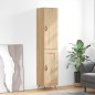 vidaXL Aparador de madera contrachapada roble Sonoma 34,5x34x180 cm vidaXL Aparador de madera contrachapada roble Sonoma 34,5x34x180 cm