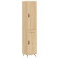 vidaXL Aparador de madera contrachapada roble Sonoma 34,5x34x180 cm vidaXL Aparador de madera contrachapada roble Sonoma 34,5x34x180 cm