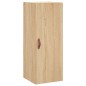 vidaXL Aparador de madera contrachapada roble Sonoma 34,5x34x180 cm vidaXL Aparador de madera contrachapada roble Sonoma 34,5x34x180 cm