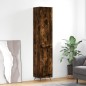 vidaXL Aparador de madera contrachapada roble ahumado 34,5x34x180 cm vidaXL Aparador de madera contrachapada roble ahumado 34,5x34x180 cm