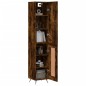 vidaXL Aparador de madera contrachapada roble ahumado 34,5x34x180 cm vidaXL Aparador de madera contrachapada roble ahumado 34,5x34x180 cm