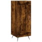 vidaXL Aparador de madera contrachapada roble ahumado 34,5x34x180 cm vidaXL Aparador de madera contrachapada roble ahumado 34,5x34x180 cm