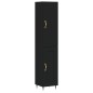 vidaXL Aparador de madera contrachapada negro 34,5x34x180 cm vidaXL Aparador de madera contrachapada negro 34,5x34x180 cm