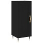 vidaXL Aparador de madera contrachapada negro 34,5x34x180 cm vidaXL Aparador de madera contrachapada negro 34,5x34x180 cm