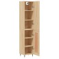vidaXL Aparador de madera contrachapada roble Sonoma 34,5x34x180 cm vidaXL Aparador de madera contrachapada roble Sonoma 34,5x34x180 cm