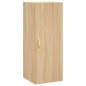vidaXL Aparador de madera contrachapada roble Sonoma 34,5x34x180 cm vidaXL Aparador de madera contrachapada roble Sonoma 34,5x34x180 cm