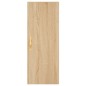 vidaXL Aparador de madera contrachapada roble Sonoma 34,5x34x180 cm vidaXL Aparador de madera contrachapada roble Sonoma 34,5x34x180 cm