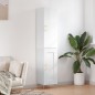 vidaXL Aparador alto madera contrachapada blanco brillo 34,5x34x180 cm vidaXL Aparador alto madera contrachapada blanco brillo 34,5x34x180 cm