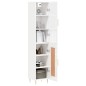 vidaXL Aparador alto madera contrachapada blanco brillo 34,5x34x180 cm vidaXL Aparador alto madera contrachapada blanco brillo 34,5x34x180 cm