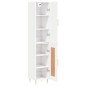vidaXL Aparador alto madera contrachapada blanco brillo 34,5x34x180 cm vidaXL Aparador alto madera contrachapada blanco brillo 34,5x34x180 cm