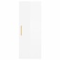 vidaXL Aparador alto madera contrachapada blanco brillo 34,5x34x180 cm vidaXL Aparador alto madera contrachapada blanco brillo 34,5x34x180 cm