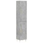 vidaXL Aparador de madera contrachapada gris hormigón 34,5x34x180 cm vidaXL Aparador de madera contrachapada gris hormigón 34,5x34x180 cm