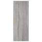 vidaXL Aparador alto madera contrachapada gris Sonoma 34,5x34x180 cm
