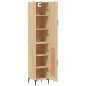 vidaXL Aparador de madera contrachapada roble Sonoma 34,5x34x180 cm vidaXL Aparador de madera contrachapada roble Sonoma 34,5x34x180 cm