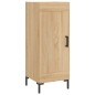 vidaXL Aparador de madera contrachapada roble Sonoma 34,5x34x180 cm vidaXL Aparador de madera contrachapada roble Sonoma 34,5x34x180 cm