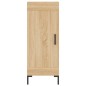 vidaXL Aparador de madera contrachapada roble Sonoma 34,5x34x180 cm vidaXL Aparador de madera contrachapada roble Sonoma 34,5x34x180 cm