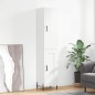 vidaXL Aparador alto madera contrachapada blanco brillo 34,5x34x180 cm vidaXL Aparador alto madera contrachapada blanco brillo 34,5x34x180 cm