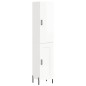 vidaXL Aparador alto madera contrachapada blanco brillo 34,5x34x180 cm vidaXL Aparador alto madera contrachapada blanco brillo 34,5x34x180 cm