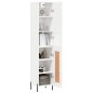 vidaXL Aparador alto madera contrachapada blanco brillo 34,5x34x180 cm vidaXL Aparador alto madera contrachapada blanco brillo 34,5x34x180 cm