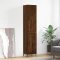vidaXL Aparador alto madera contrachapada roble marrón 34,5x34x180 cm vidaXL Aparador alto madera contrachapada roble marrón 34,5x34x180 cm