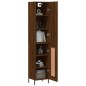 vidaXL Aparador alto madera contrachapada roble marrón 34,5x34x180 cm vidaXL Aparador alto madera contrachapada roble marrón 34,5x34x180 cm