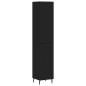 vidaXL Aparador de madera contrachapada negro 34,5x34x180 cm vidaXL Aparador de madera contrachapada negro 34,5x34x180 cm
