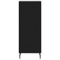 vidaXL Aparador de madera contrachapada negro 34,5x34x180 cm vidaXL Aparador de madera contrachapada negro 34,5x34x180 cm