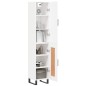 vidaXL Aparador alto madera contrachapada blanco 34,5x34x180 cm vidaXL Aparador alto madera contrachapada blanco 34,5x34x180 cm