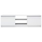 vidaXL Mueble de TV de aglomerado blanco brillante 120x30x35,5 cm