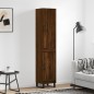 vidaXL Aparador alto madera contrachapada roble marrón 34,5x34x180 cm vidaXL Aparador alto madera contrachapada roble marrón 34,5x34x180 cm