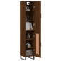 vidaXL Aparador alto madera contrachapada roble marrón 34,5x34x180 cm vidaXL Aparador alto madera contrachapada roble marrón 34,5x34x180 cm