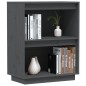 vidaXL Mesa consola de madera maciza de pino gris 60x34x75 cm vidaXL Mesa consola de madera maciza de pino gris 60x34x75 cm