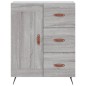 vidaXL Aparador alto madera contrachapada gris sonoma 69,5x34x180 cm vidaXL Aparador alto madera contrachapada gris sonoma 69,5x34x180 cm
