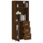 vidaXL Aparador alto madera contrachapada marrón roble 69,5x34x180 cm vidaXL Aparador alto madera contrachapada marrón roble 69,5x34x180 cm