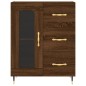 vidaXL Aparador alto madera contrachapada marrón roble 69,5x34x180 cm vidaXL Aparador alto madera contrachapada marrón roble 69,5x34x180 cm