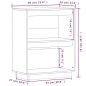 vidaXL Mesa consola de madera maciza de pino gris 60x34x75 cm vidaXL Mesa consola de madera maciza de pino gris 60x34x75 cm