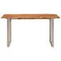 vidaXL Mesa de comedor de madera maciza de acacia 140x70x76 cm vidaXL Mesa de comedor de madera maciza de acacia 140x70x76 cm
